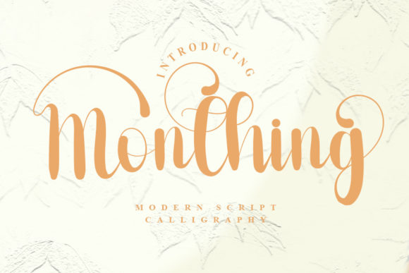 Monthing Font Poster 1