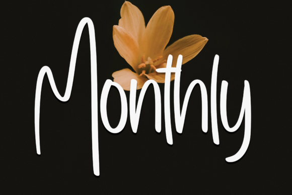 Monthly Font Monthly Font Poster 1