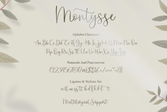 Montysse Font Poster 11
