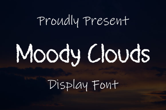 Moody Clouds Font