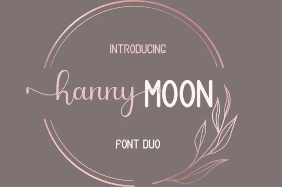 Moon Font Moon Font Poster 1