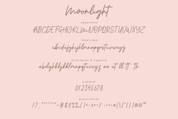 Moonlight Font Poster 6