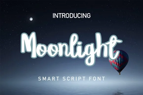 Moonlight Font Poster 1