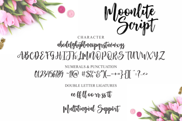 Moonlite Script Font Poster 8