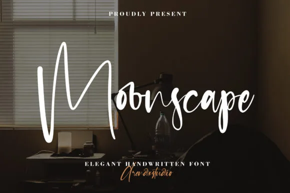 Moonscape Font Moonscape Font Poster 1