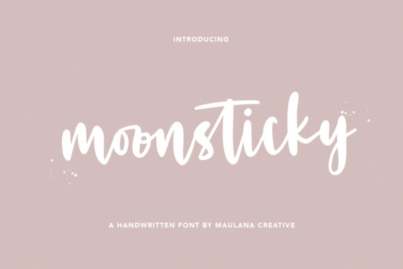 Moonsticky Font Poster 1