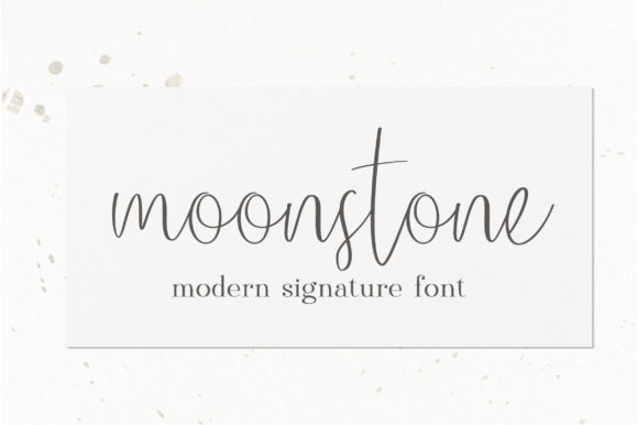 Moonstone Font Poster 1