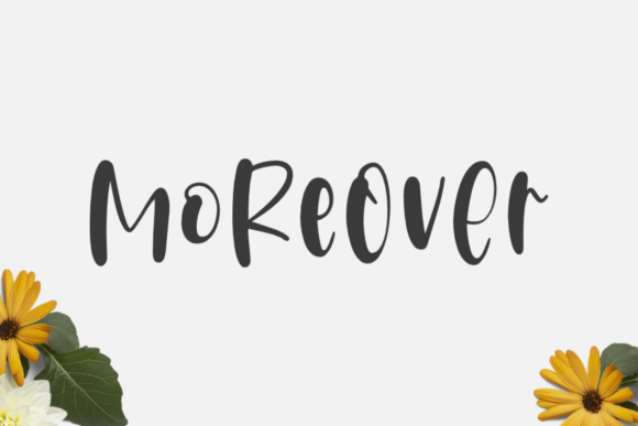 Moreover Font Poster 1