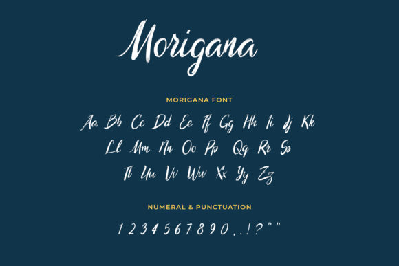 Morigana Font Poster 3