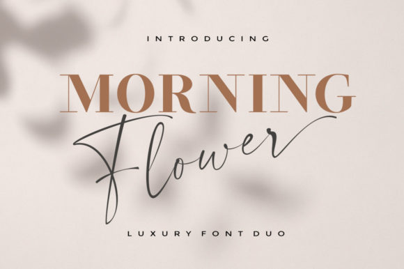 Morning Flower Duo Font Poster 1