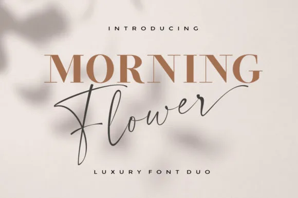 Morning Flower Duo Font Morning Flower Duo Font Poster 1