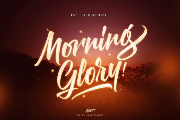 Morning Glory Font Poster 1