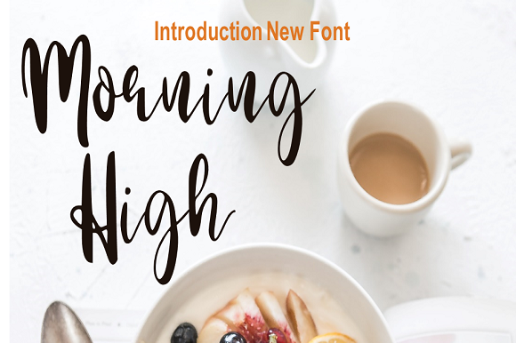 Morning High Font Poster 1