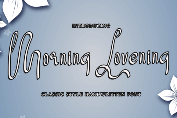 Morning Lovening Font Poster 1