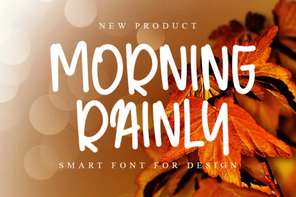 Morning Rainly Font Morning Rainly Font Poster 1