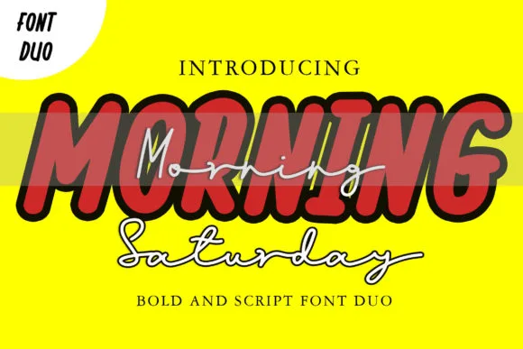 Morning Saturday Font Morning Saturday Font Poster 1