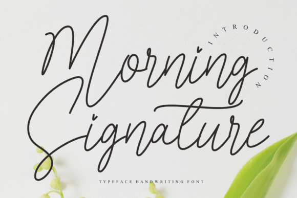Morning Signature Font