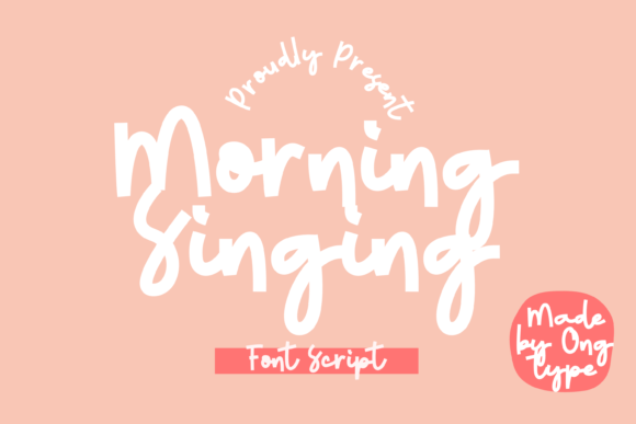 Morning Singing Font Poster 1