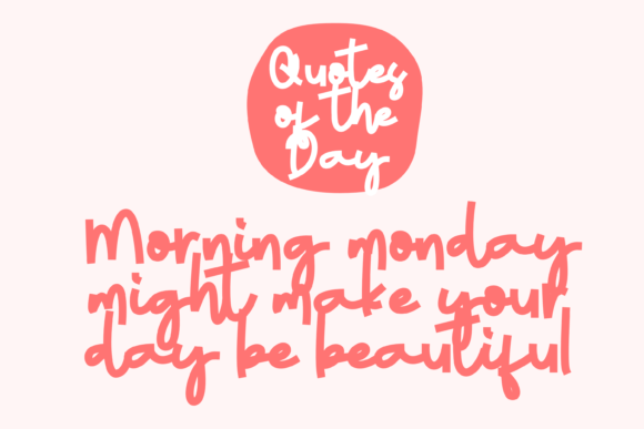 Morning Singing Font Poster 3