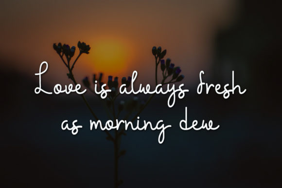 Morning Smile Font Poster 3