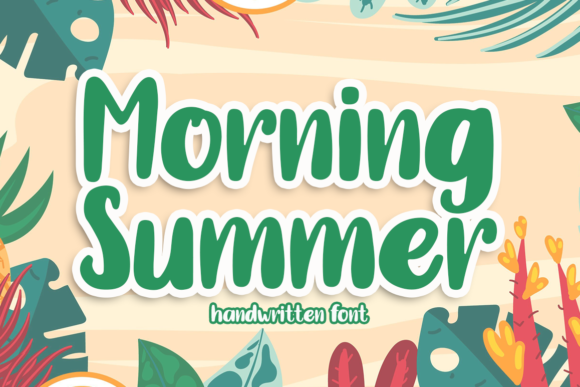 Morning Summer Font Poster 1