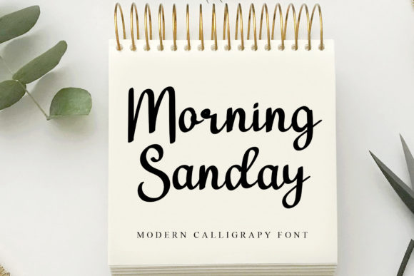 Morning Sunflower Font Poster 4