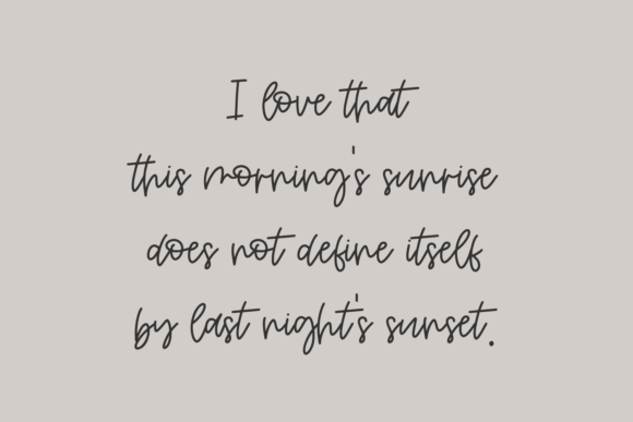 Morning View Font Poster 2