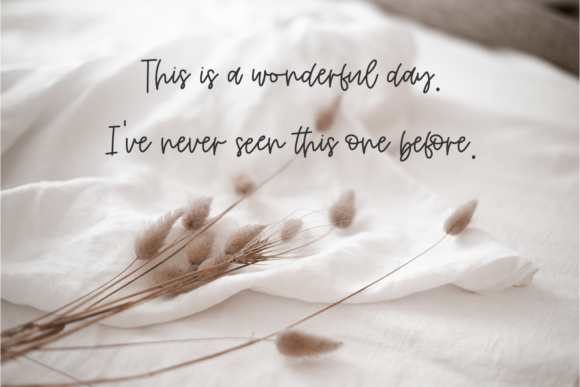 Morning View Font Poster 3