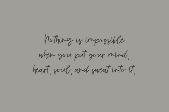 Morning View Font Poster 7