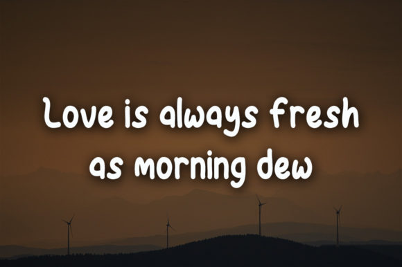 Morning Wind Font Poster 2