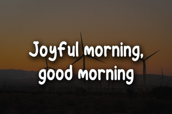 Morning Wind Font Poster 3