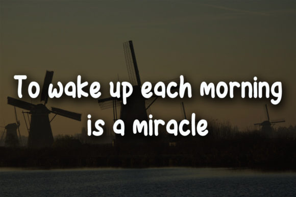 Morning Wind Font Poster 4