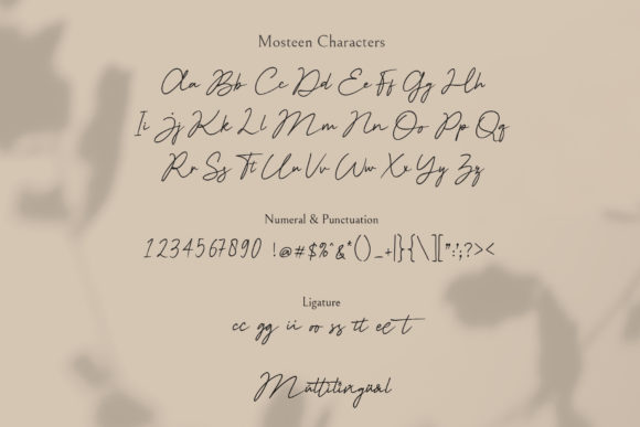Mosteen Font Poster 8