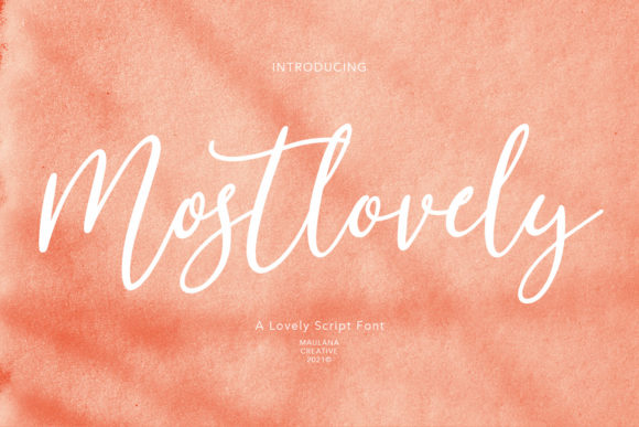 Mostlovely Font Poster 1