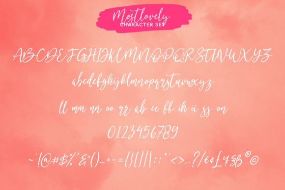 Mostlovely Font Poster 6