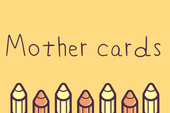 Mother Cards Font Mother Cards Font Poster 1