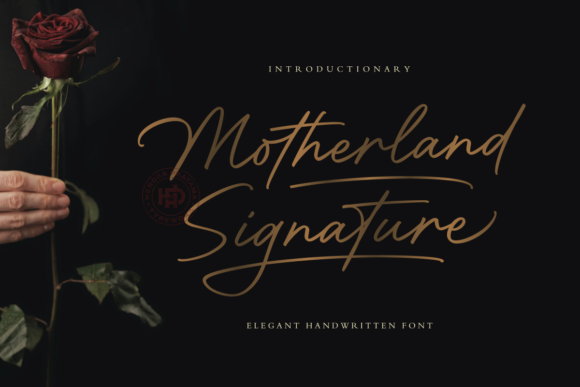 Motherland Signature Font Poster 1