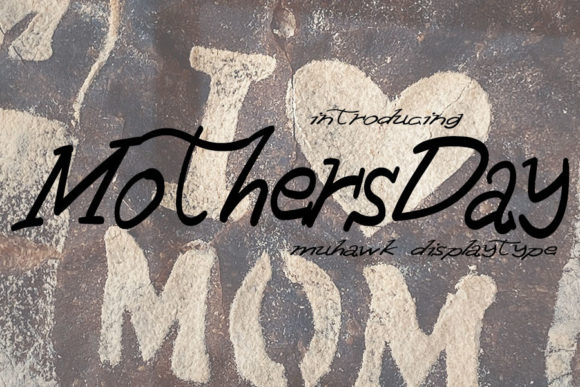 Mothers Day Font Poster 1