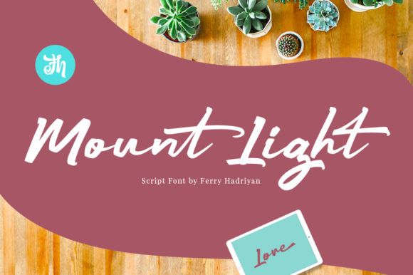 Mount Light Font Poster 1