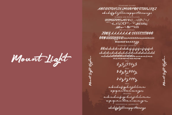 Mount Light Font Poster 9