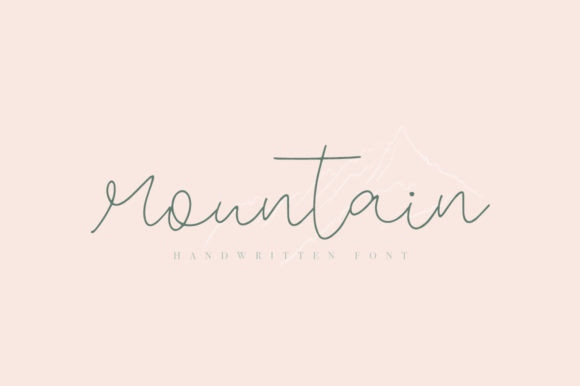 Mountain Font Poster 1