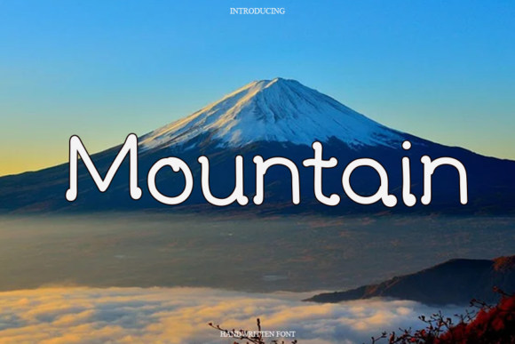 Mountain Font Poster 1