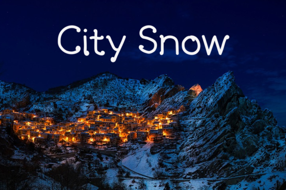 Mountain Font Poster 2