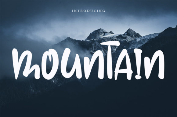 Mountain Font Poster 1