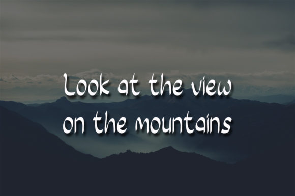 Mountain Air Font Poster 2