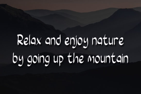 Mountain Air Font Poster 3