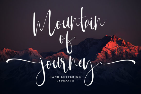 Mountain of Journey Font Poster 1