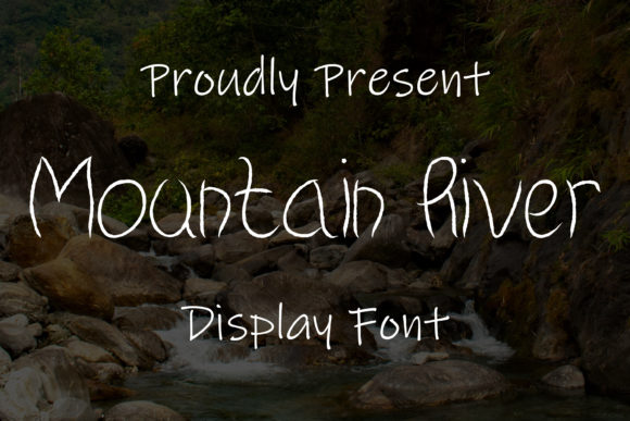 Mountain River Font Poster 1