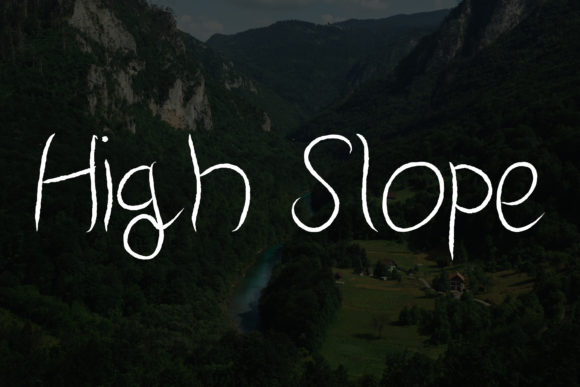 Mountain River Font Poster 2