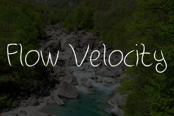 Mountain River Font Poster 3